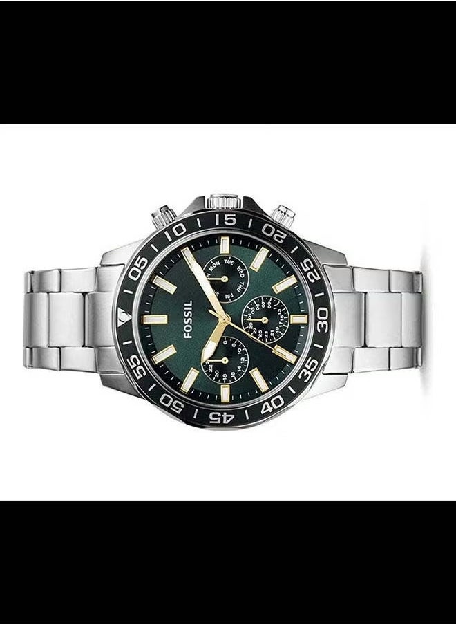 FOSSIL FOSSIL Men's Stainless Steel Chronograph Wrist Watch BQ2492 - 45 mm - Green  - Image 3