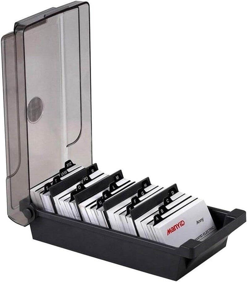 MyLifeUNIT Business Card Holder, 2.2" x 3.5" Index Card Organizer with Dividers and Index Tabs, Capacity: 500 Cards - Image 2
