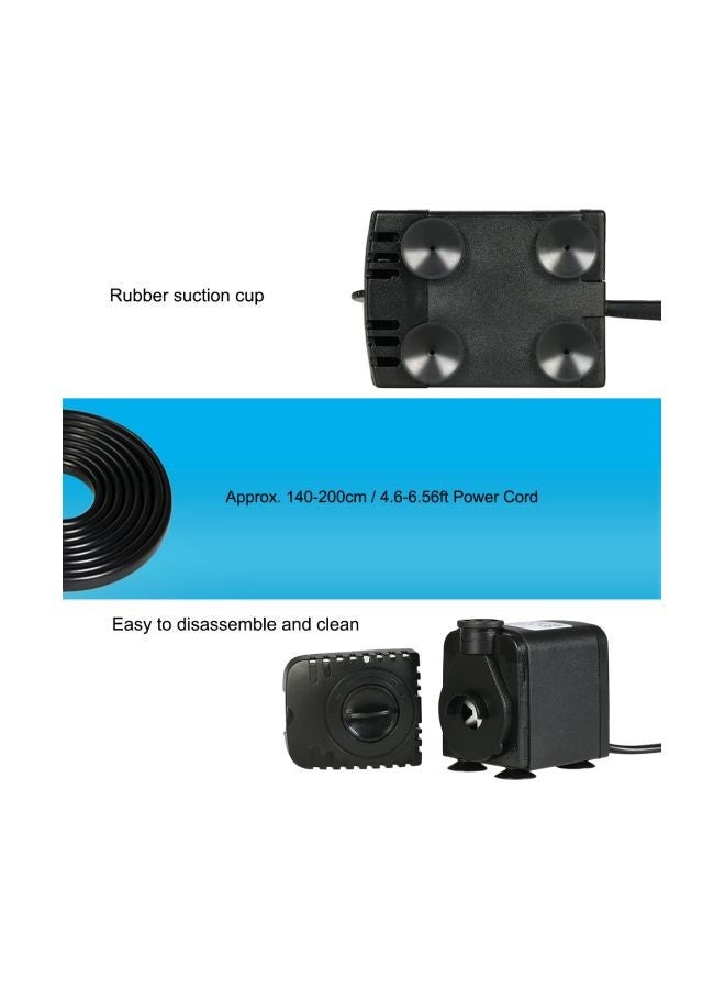 NIBEMINENT Submersible Water Pump With 2 Nozzles black  - Image 4
