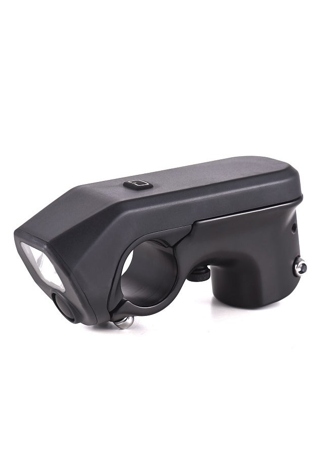 31.8mm Bike Stem 3-in-1 USB Rechargeable Bicycle Handlebar Stem with LED Headlight and Electronic Horn