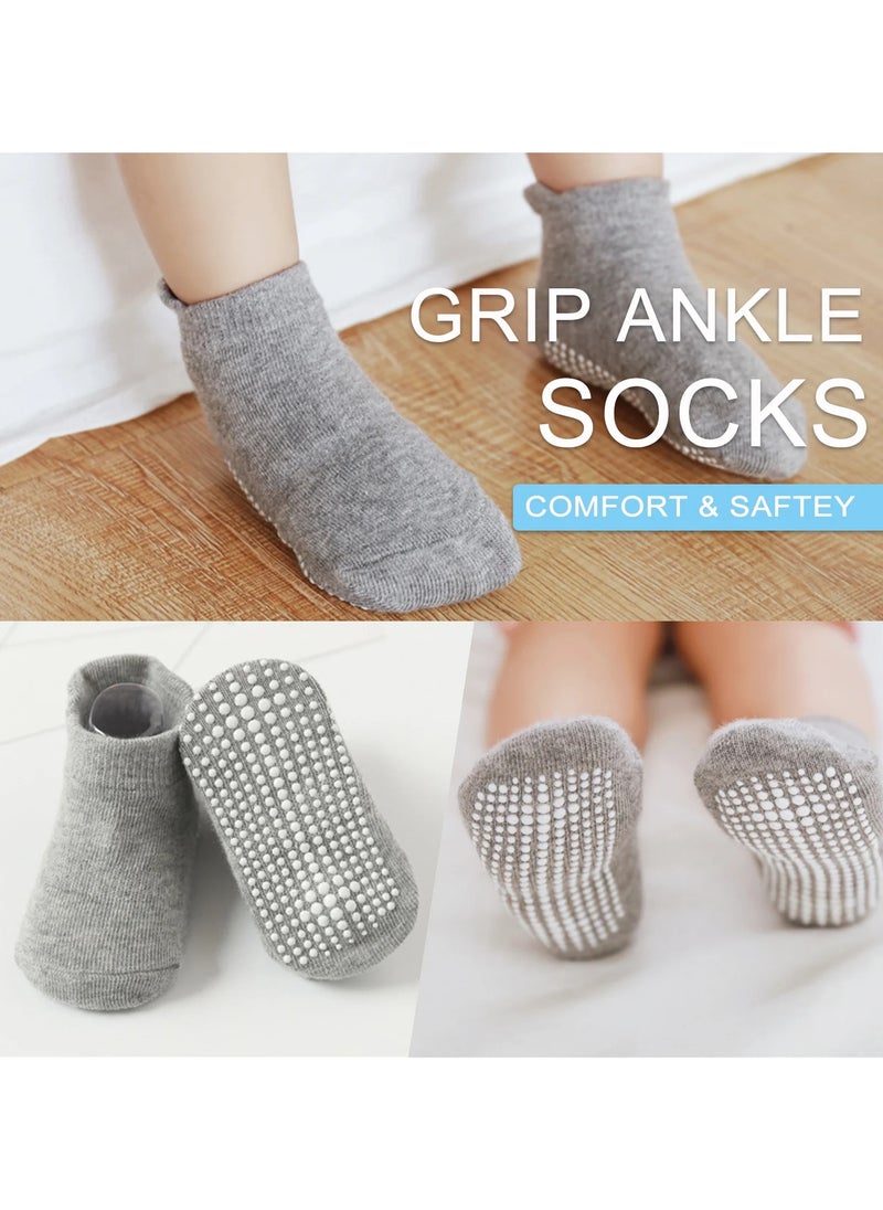 Generic 6 Pairs Baby Socks With Grippers, Non Slip Grip Baby Socks  - Image 5
