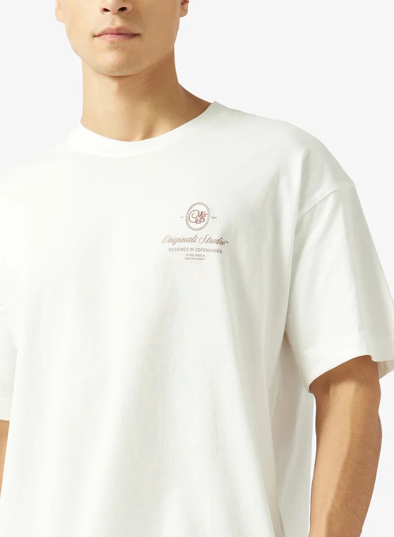 JACK & JONES  Graphic Crew Neck T-Shirt for Men | Best Price UAE