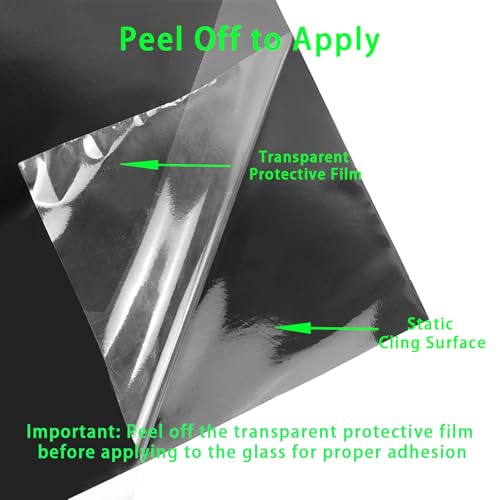 CICK SEED Fish Tank Aquarium Background - Black, Electrostatic Adhesion, Glue-Free, Easy Installation, Traceless Removal, Size 23.6 X 78.7 Inch - Image 5