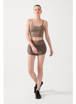 Los Ojos Women's Mink 2 Layer Sports Shorts - Tights with Shorts 2in1  - Image 5