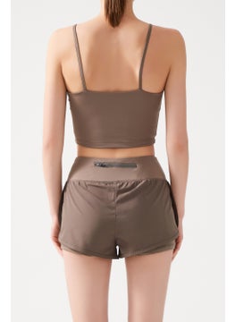 Los Ojos Women's Mink 2 Layer Sports Shorts - Tights with Shorts 2in1  - Image 2