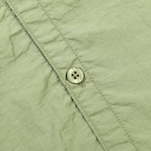 OCHENTA Boys Sun Protection Fishing Shirt Long Sleeve Button Down Quick-Dry Hiking Scout Tops Khaki 180-14 Years - Image 5