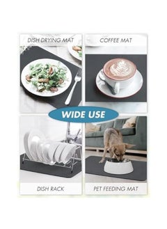 Coffee Machine Mat Accessories,20x24''(50x60CM) Dish Drying Mat for Kitchen Counter,Super Absorbent QuickDry Sink Draining Board Mat for Kitchen, Bathroom, Toilet (Black) - pzsku/Z6A4829673411E1B60AF4Z/45/_/1726751157/7ee58db4-b3cc-4187-ba5d-2b16e62bc42f