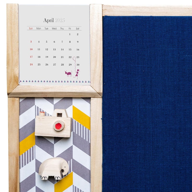 IVEI Combination Board with Pin Board & Whiteboard Best Gift for Home, Office, School (Dark Blue, Metal Board(Big), Pin Board + Whiteboard) - Image 5