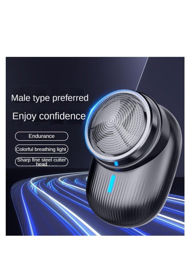 Mini Electric Shaver, Wet Dry Portable Electric Shavers for Men, Waterproof, USB Fast Charging, Easy Cleaning, Lightweight Razor for Travel Office Business Trip, Gift for Men - Image 2