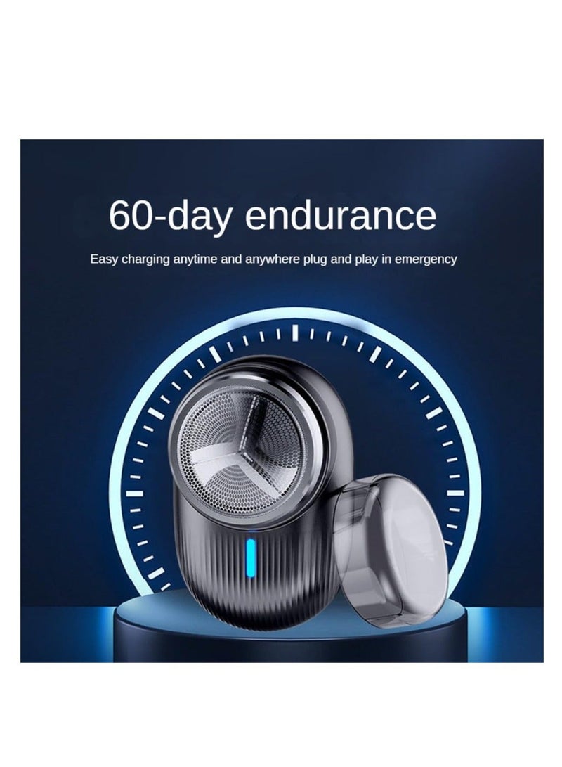Mini Electric Shaver, Wet Dry Portable Electric Shavers for Men, Waterproof, USB Fast Charging, Easy Cleaning, Lightweight Razor for Travel Office Business Trip, Gift for Men - Image 3