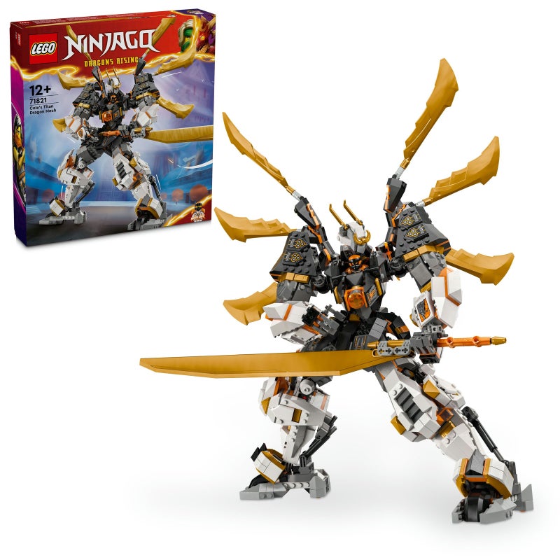 LEGO لعبة LEGO NINJAGO مغامرة ميكانيكية تنين كول العملاق 71821 (1055 قطعة) - Image 1