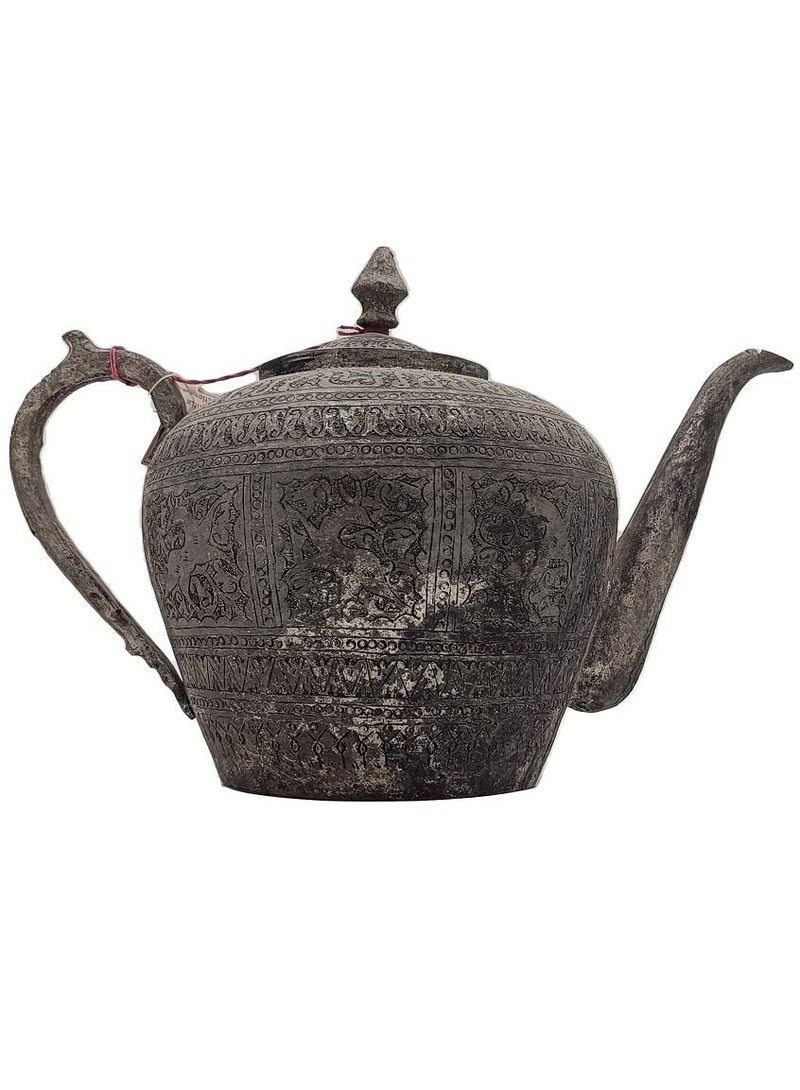 Antique Museum Arabic Traditional Antique Kettle Carving Work  - Image 2