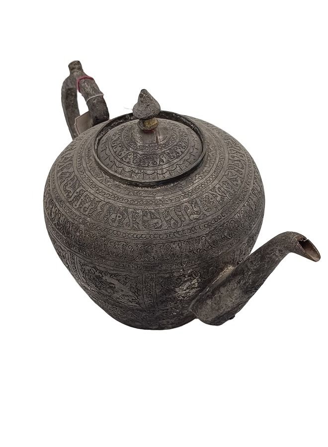 Antique Museum Arabic Traditional Antique Kettle Carving Work  - Image 1
