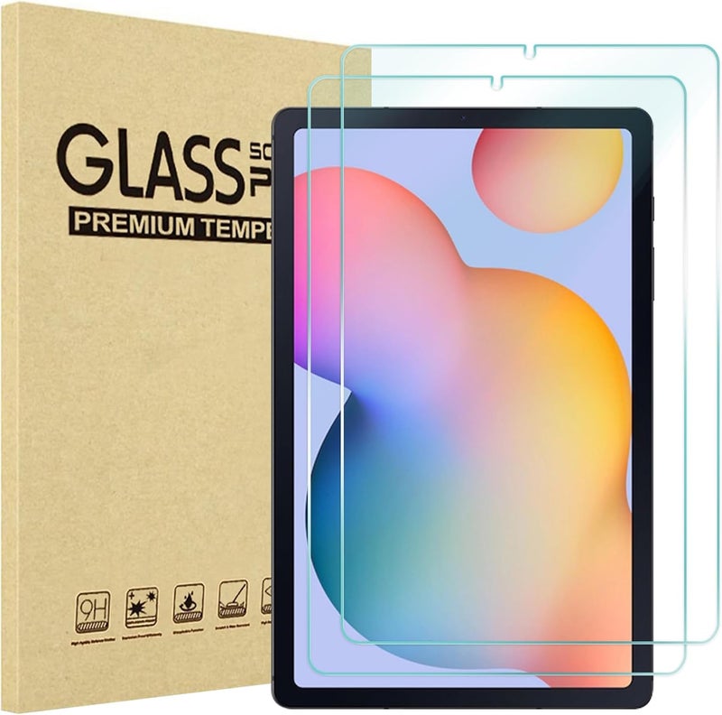 Procases Screen Protector For Galaxy Tab S6 Lite 10.4 Inch 2024/2022/2020(Sm-P620/P625/P613/P619/P615/P610), Hd Clear 9H Hardness Tempered Glass Screen Saver Film Guard For Galaxy Tab S6 Lite -2 Pack - Image 1