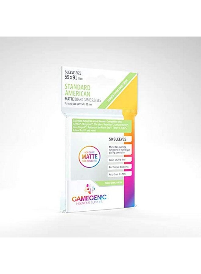 Gamegenic 5 عبوات من أكمام الألعاب مات من جينك 50 قطعة بحجم بطاقة أمريكية قياسية! حزمة قيمة! - Image 1