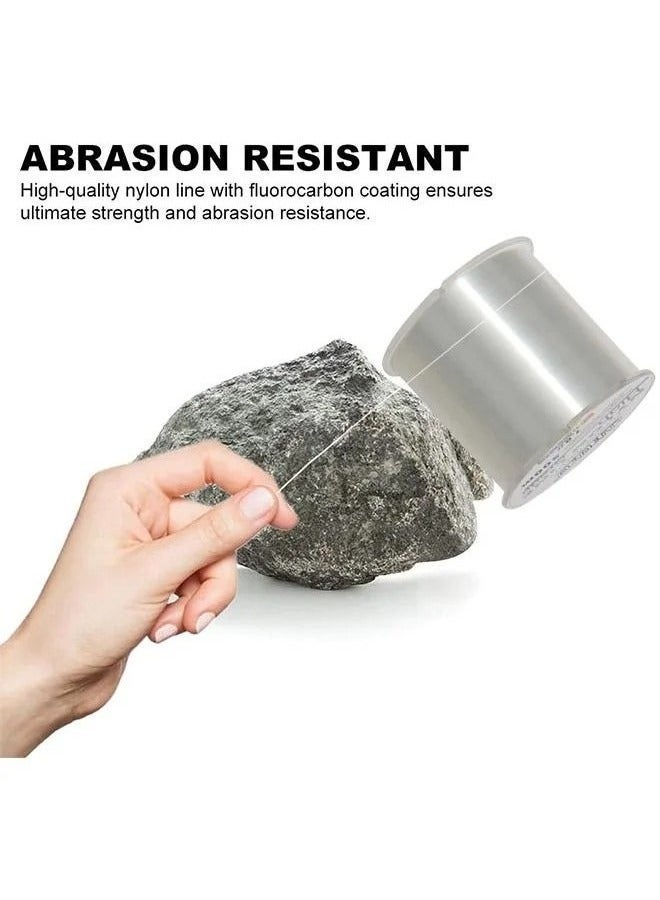 500M-Nylon String Fishing Line Cord Clear Fluorocarbon Strong Monofilament Wire Flexible Wear-resistant Super Pulling Force Cut for Hanging Decorations Beading Crafts Kite - Image 4