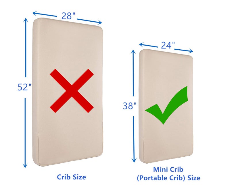 TL Care 100% Natural Cotton Fitted Mini Crib Sheet 38" x 24" - Soft & Breathable Small Nesting Portable Crib Sheet, Fits Pack N Play Mattresses, Alphabet, for Boys & Girls - Image 2