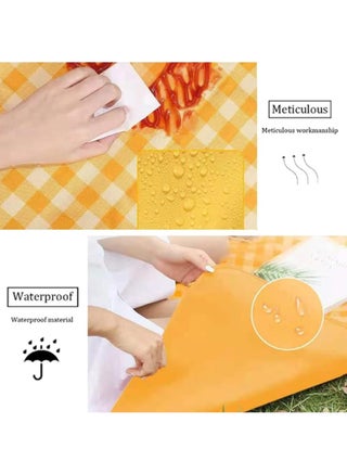 Large Outdoor Foldable Picnic Blanket Waterproof Beach Mat Waterproof Picnic Blanket Portable Picnic Mat Portable For Outdoor Camping Family Outdoor Park Garden 200x200cm - view 5