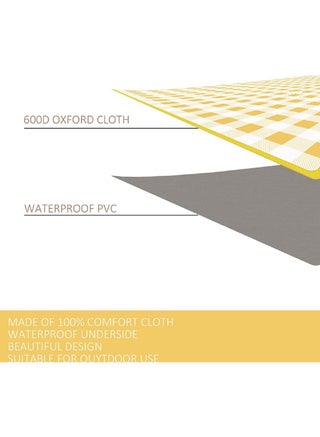 Large Outdoor Foldable Picnic Blanket Waterproof Beach Mat Waterproof Picnic Blanket Portable Picnic Mat Portable For Outdoor Camping Family Outdoor Park Garden 200x200cm - view 4