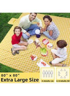 Rock Pow Large Outdoor Foldable Picnic Blanket Waterproof Beach Mat Waterproof Picnic Blanket Portable Picnic Mat Portable For Outdoor Camping Family Outdoor Park Garden 200x200cm  - Image 3