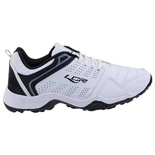 Lancer Mens INDUS-251 White Black Running Shoe - 7 UK (INDUS-251WHT-BLK-41) - Image 4