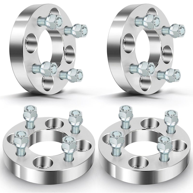 ECCPP 4PCS 1 inch Wheel Spacers 4 Lug 4x100mm to 4x100mm 12mmx15 671mm Fit for 19952005 for Dodge Neon 19912001 for Ford Escort 19802005 for Honda Civic