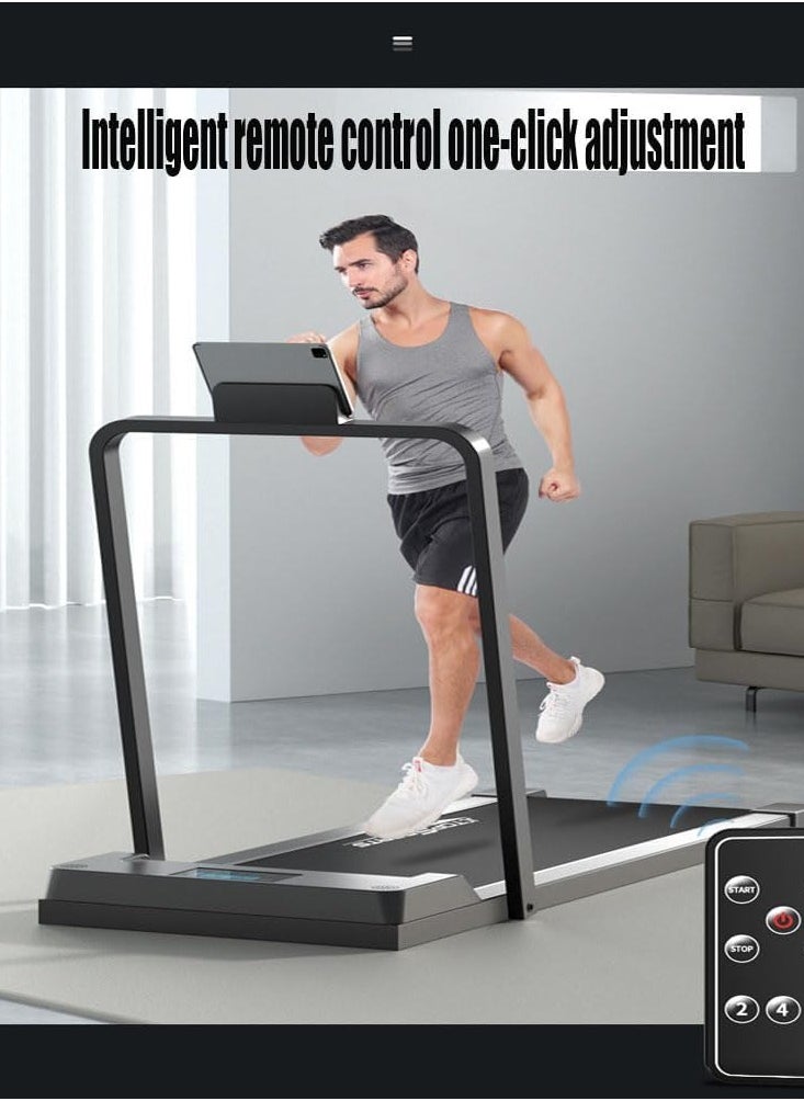 Foldable Electric Treadmill with Display, Compact Ultra Quiet Treadmill for Home Gym and Indoor Walking, Small Family Style Folding Treadmill with Handrail