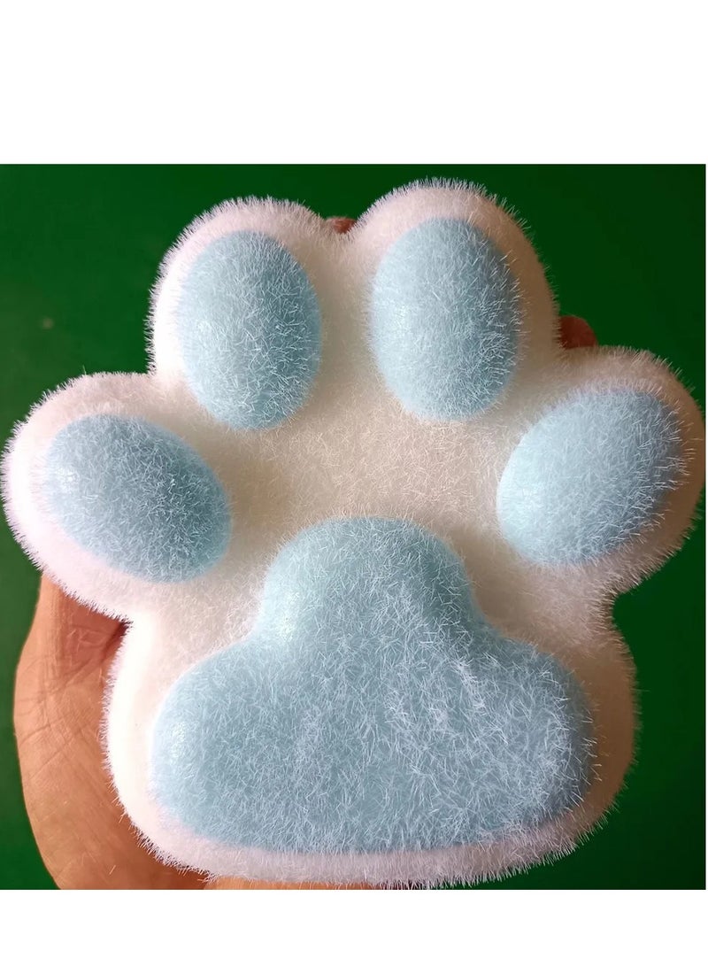 Taba Squishy Paw, 5.5 Inch Furry Cat Paws Squeeze Toy, F-ufu Squishy Slow Rebound Pinch Toy, Cat Paw Squishy Sensory Fidget Toy, for Children and Adults for Stress Relief - Image 1