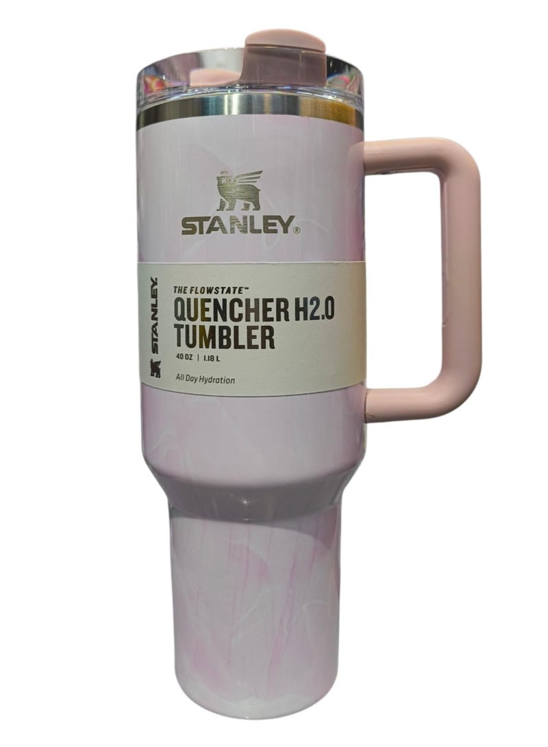 Stanley Quencher H2.0 FlowState Stainless Steel Vacuum Insulated Tumbler with Lid and Straw for Water, Iced Tea or Coffee, Smoothie and More, 40 oz - Image 1