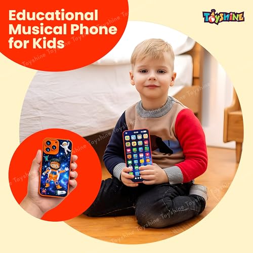 Toyshine Space Theme Educational Musical Phone Toy Learning Talking Rechargeable Baby Mobile with 28 Modes Educational Toy Gift for Kids Boys Girls Age 3+ - Image 5