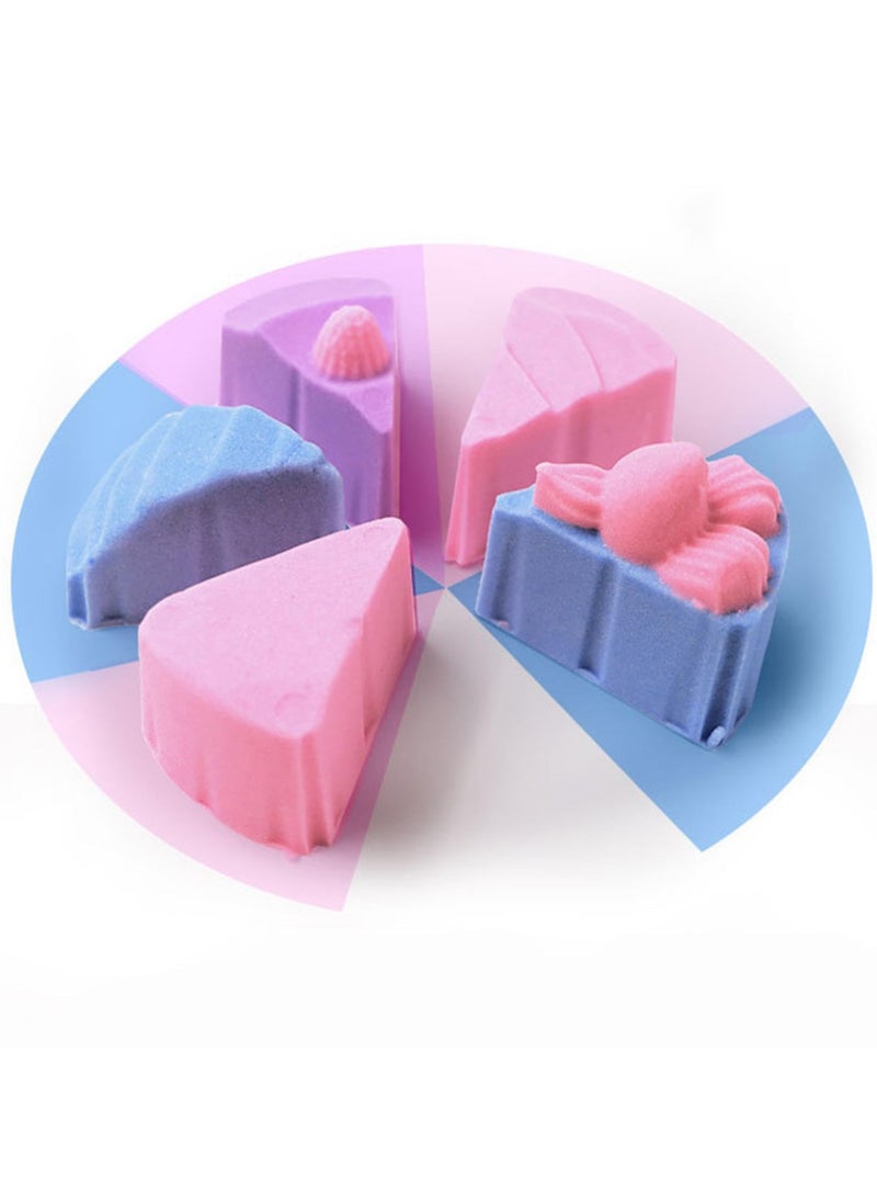 DIY Dynamic Sand Magic Clay Educational Toy, Colorful Sensory Moldable Sand Play Set with Tools, Creative Sandbox STEM Kit for Indoor Outdoor Learning Fun, Fruit Theme  - Image 3