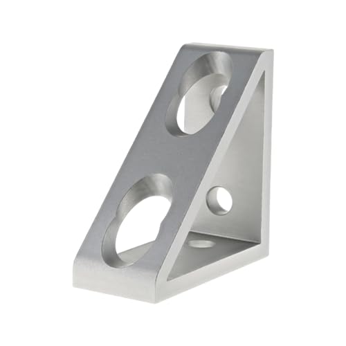 80/20 8020 4136 10 Series 4 Hole Aluminum Inside Corner Gusset L Bracket for 8020 Extruded Aluminum Extrusion Heavy Duty Angle Bracket Clear Anodize 10 - Image 3