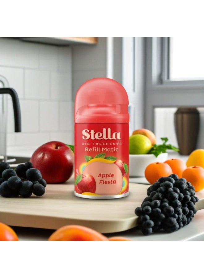 STELLA عبوة ماتي 225 مل (احتفال التفاح) + غطاء - Image 5