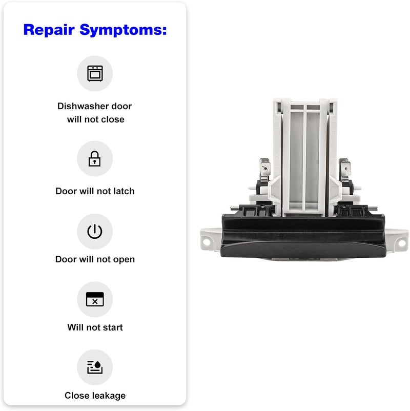 RO6G WPW10130695 Dishwasher Door Latch Handle Replacement Whirlpool, Amana, Maytag Quiet Series 300 Dishwasher Door Latch W10130695, W10862259, WPW10275768, WPW10130694 - Image 5