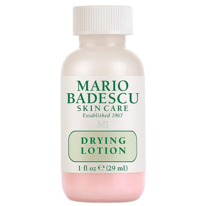 Mario Badescu Drying Lotion for All Skin Types | Fast-Acting Blemish Spot Treatment with Salicylic Acid, Sulfur and Zinc Oxide | Dries Surface Blemishes Overnight | 1 Fl Oz (Plastic Bottle) - Image 1