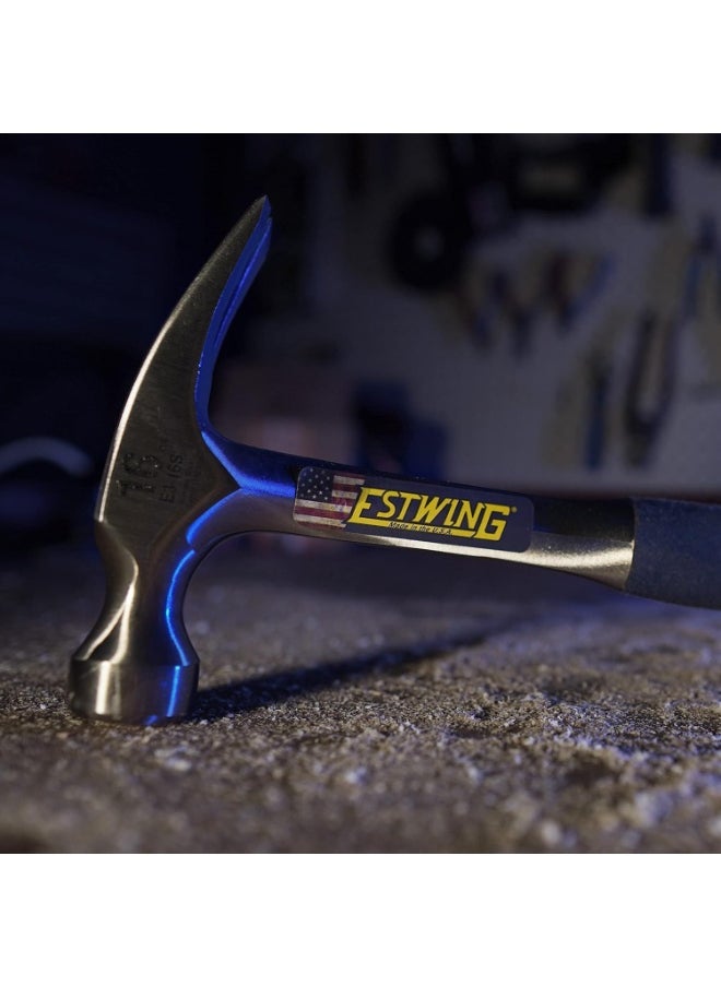 Estwing ESTWING Hammer - 16 oz Straight Rip Claw with Smooth Face & Shock Reduction Grip - E3-16S  - Image 5