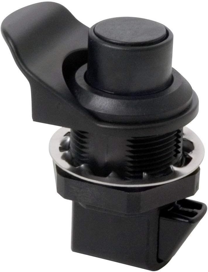 TCH Southco Keylocking Flush Knob Latch Black Plastic - 93-304 - Image 1