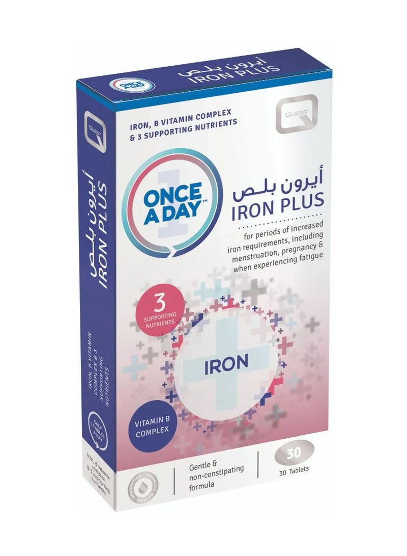 Iron Plus Vitamin B Complex - 30 Tablets