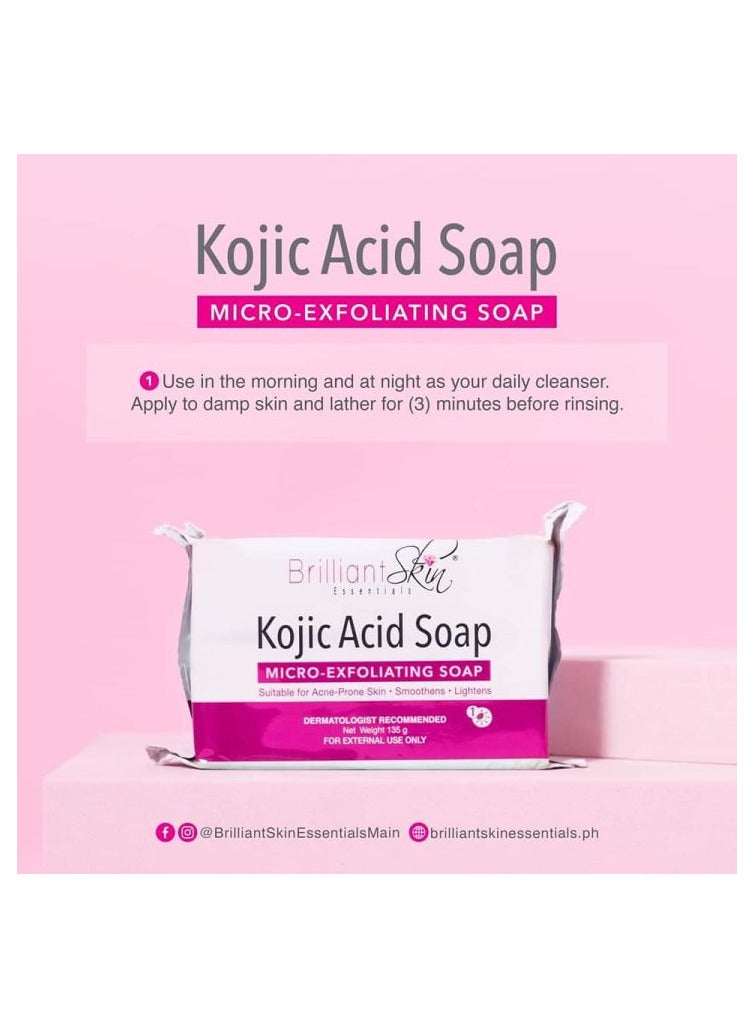 Brilliant Skin Kojic Acid Soap Net Weight 135g - Image 3