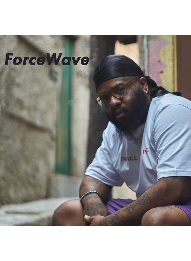 ForceWave 10 Pieces Silky Durags Long Tail for Women Men Satin Durag 360 wave，Dorag, 10 Colors - Image 5