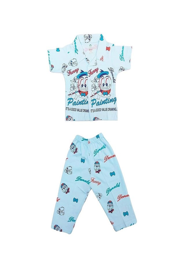 IMPRINT Cotton Baby Pajama Set for 12-18 Months Baby Boys | Night Suit for Baby Boys | Sleepwear for Newborn and Infant - (Pack of 1, Multicolor) - Image 2