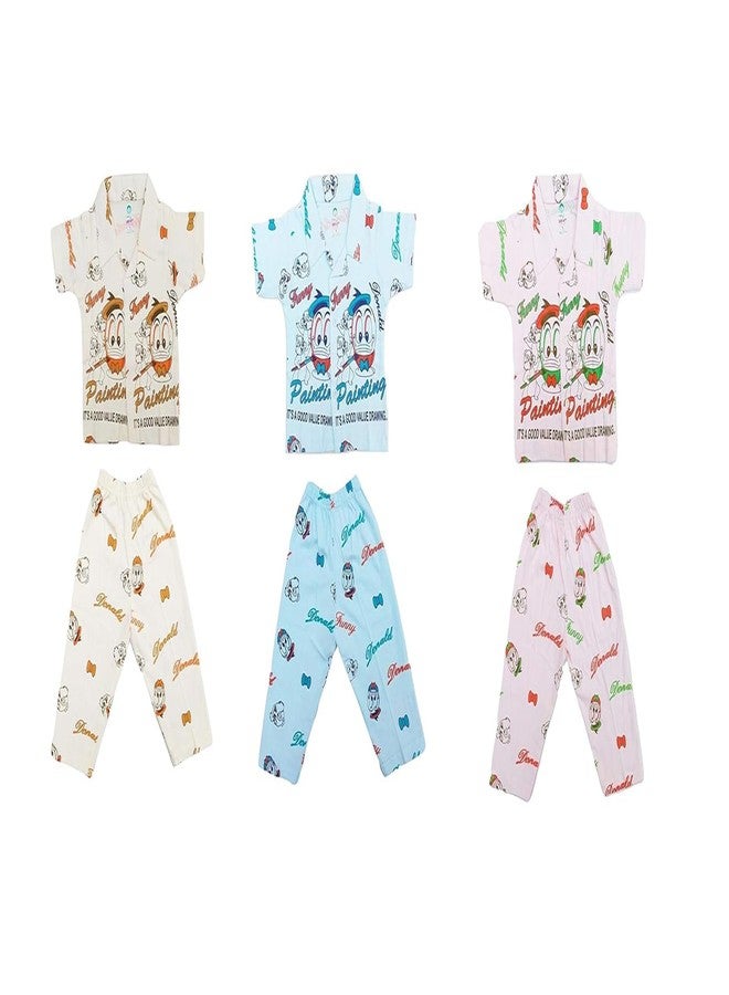 IMPRINT Cotton Baby Pajama Set for 12-18 Months Baby Boys | Night Suit for Baby Boys | Sleepwear for Newborn and Infant - (Pack of 1, Multicolor) - Image 1