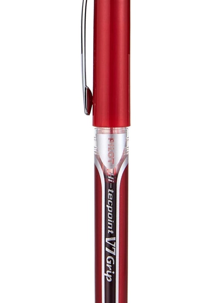 Pilot Hi-Tecpoint V7 Grip Roller Ball Pen - Red - Image 2