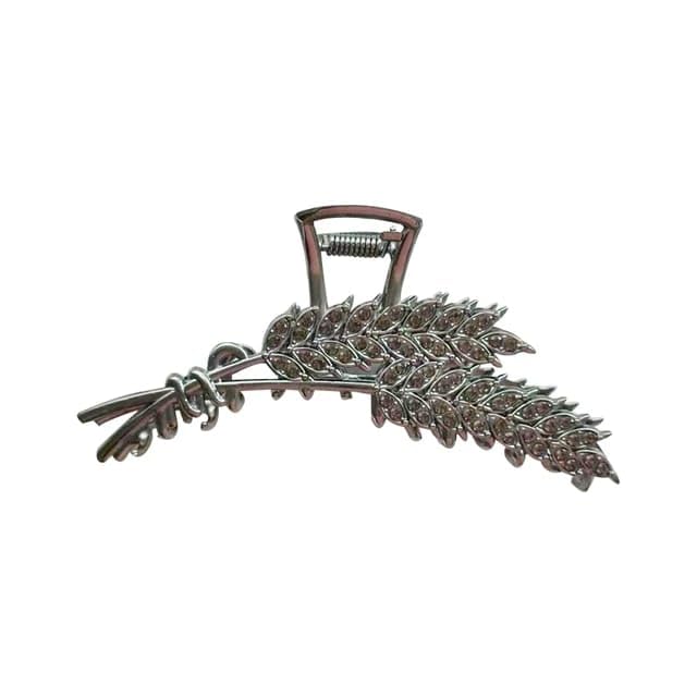 Dartler Black Straw Design Clutcher For Women | Stylish Hair Claws For Girls | Trendy Alloy Metal Clips | Premium & Fashionable Girls Hairs Clutch/ Accessories Suitable In Various Occasions Pack Of 1 - Image 4