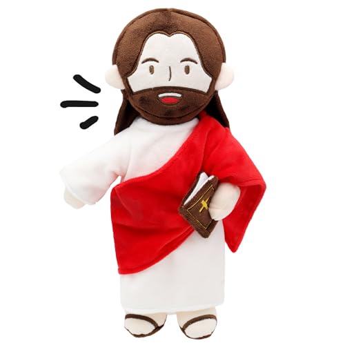 Yelakey Jesus Plush  134 Talking Jesus Plush Toy with 20 Bible Verses and 3 Bible Songs Religious Stuffed Doll for Kids Christian Easter Gift for Church and Sunday School - Image 1