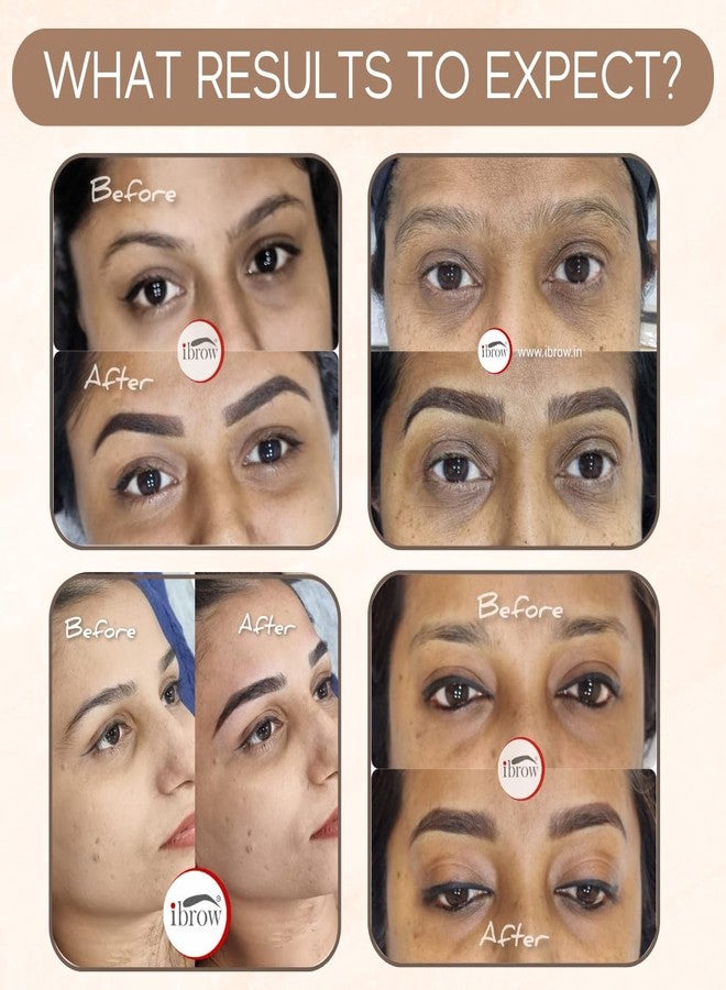 ibrow Dark Brown Micropigment Ink for Eyebrow Microblading Scalp Eyeliner Permanent Makeup for Indian Skin in Leak Proof Bottle (5ml) - Image 3