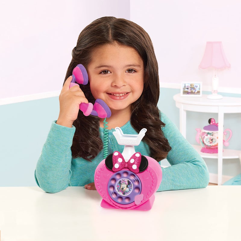 Just Play Disney Junior Minnie Mouse Ring Me Rotary Pretend Play Phone with Lights and Sounds, Kids Toys for Ages 3 Up by Just Play - Image 2