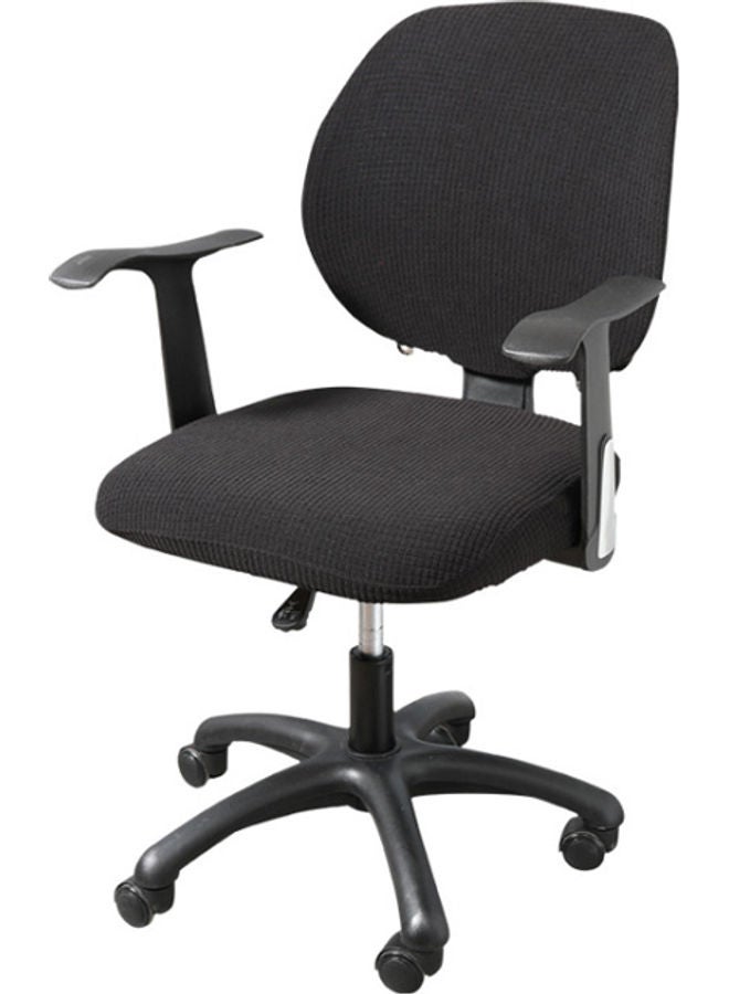 NIBEMINENT 2-Piece Waterproof Chair Cover Set Black One Size