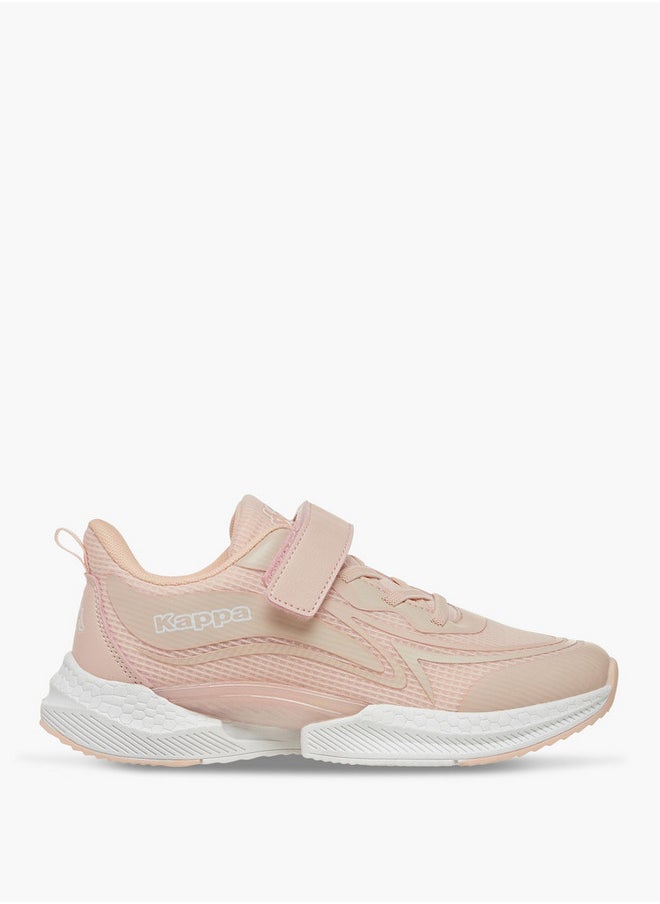 Kappa Girls' Logo Detail Sports Shoes with Hook and Loop Closure  - Image 3