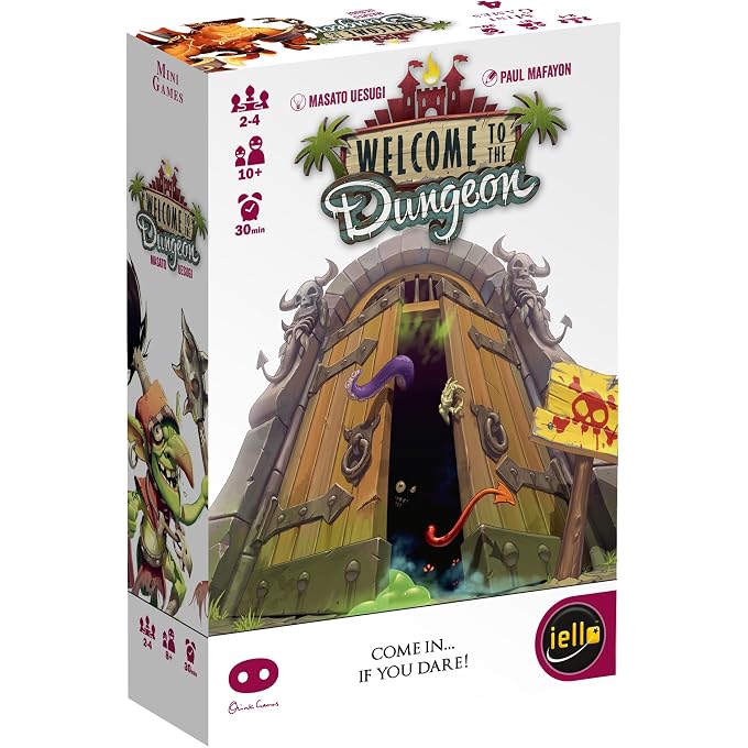 iello : Welcome to The Dungeon, Push-Your-Luck Elements, Disappearing Equipment, Strategy Board Game, 30 Minute Game Play, 2 to 4 Players, Ages 10 and Up - Image 1